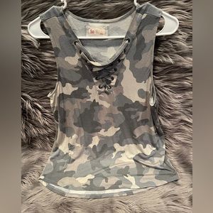 SOMOMA Camo Tank (Womens L) *NEW*